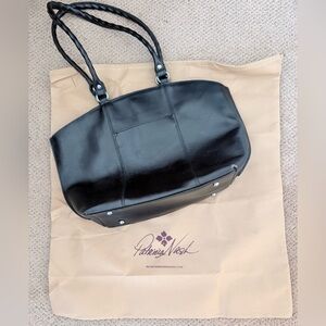 Patricia Nash Black Leather Shoulder Bag
